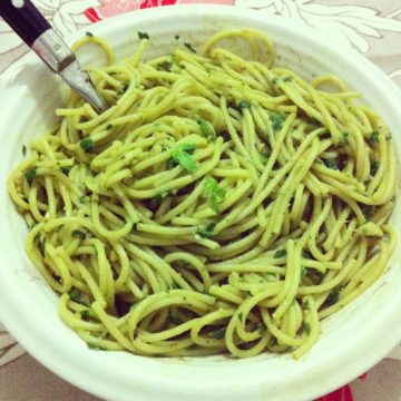 vegan, pesto, pasta, avocado, spinach, recipe, healthy, dinner, tips, cooking, diet