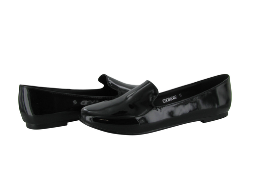 cri de coeur clementine black vegan flats