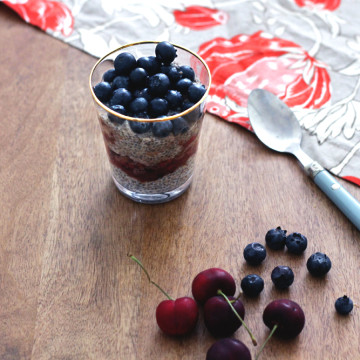 Healthy Treats: Cherry White Chocolate Chia Parfait