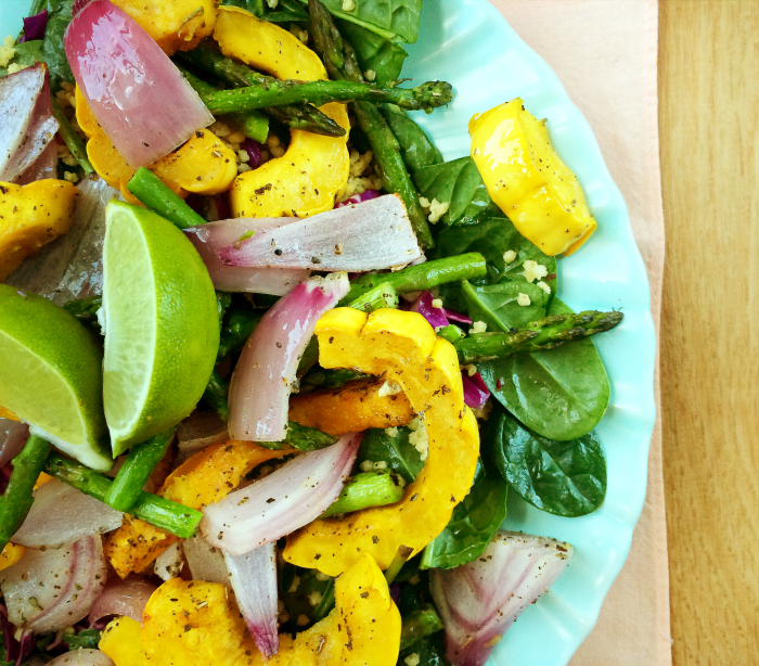 Lime & Sage Delicata Squash Salad | Peaceful Dumpling