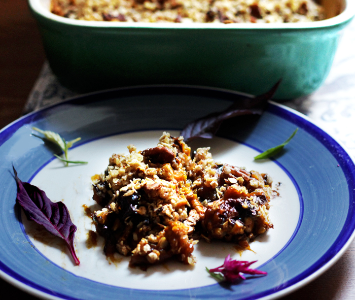 Vegan GF Pumpkin Crisp | Peaceful Dumpling