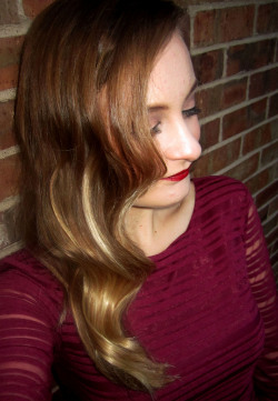 Retro Vegan Bombshell: Completed Hair