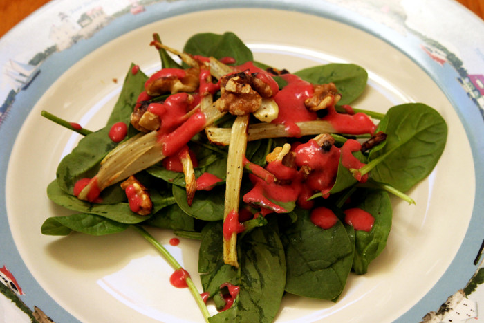 Vegan Salad Recipes: Roasted Fennel Salad With Cranberry Vinaigrette ...