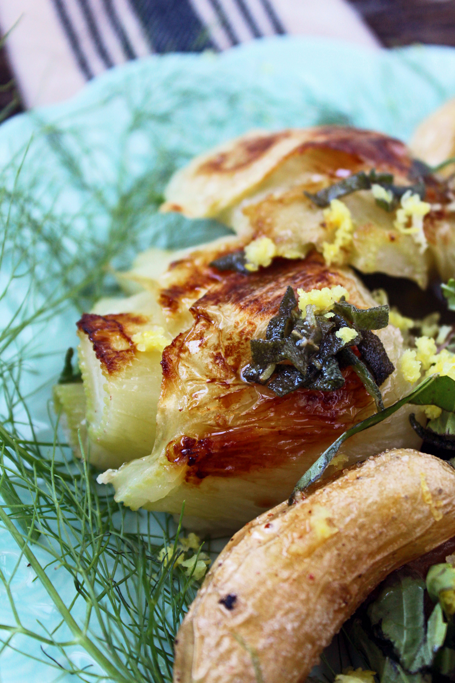 Healthy Dinner: Roasted Fennel and Fingerling Potatoes