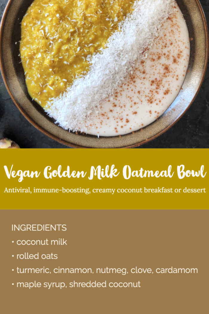 Golden Milk Oatmeal Bowl