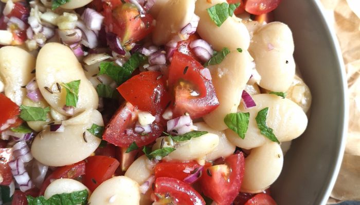 gigantes antipasto in a bowl