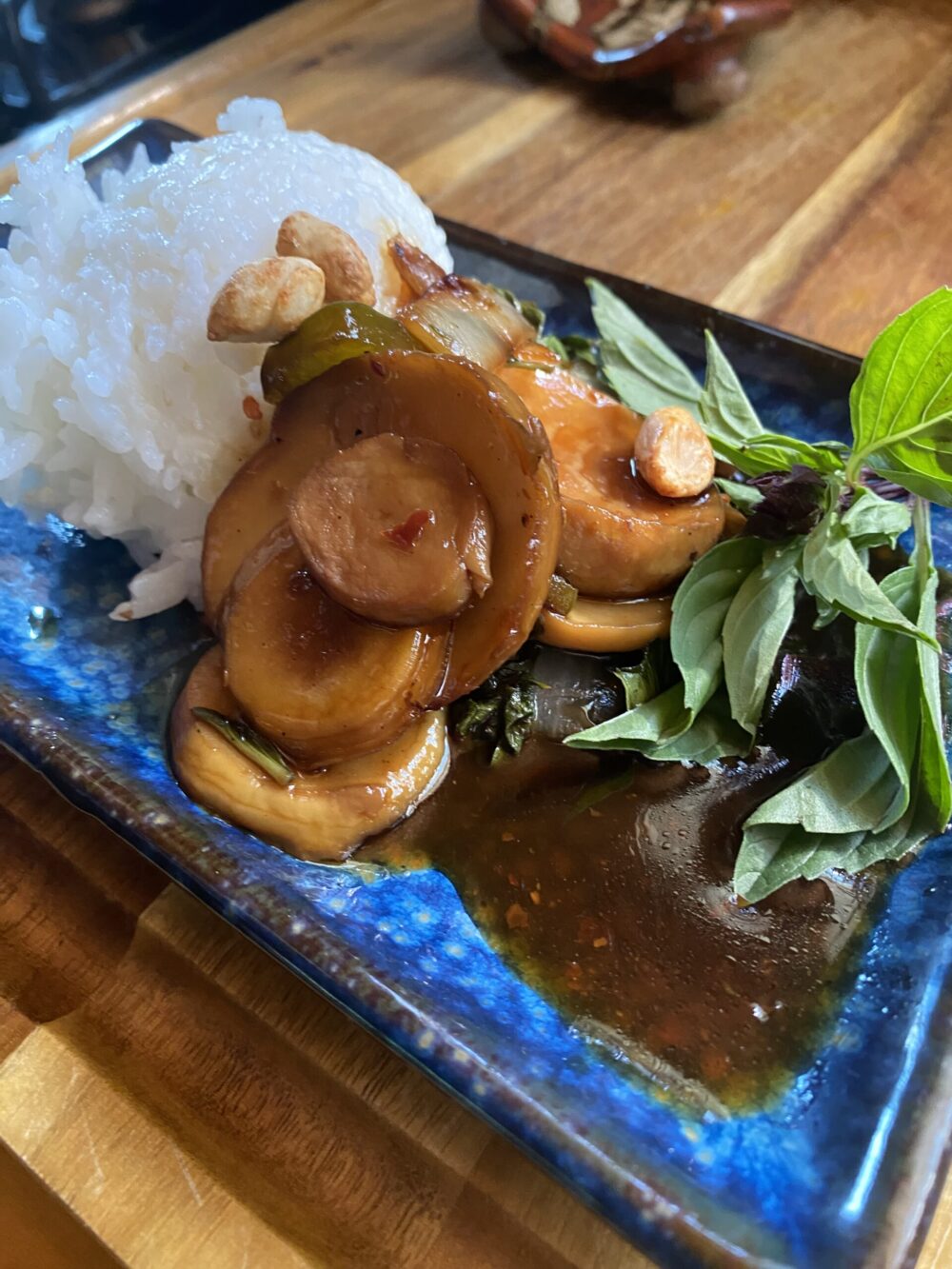 Spicy Thai Basil Trumpet Mushroom